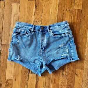 Blank NYC Blue Jean Shorts Cut-Off Style
